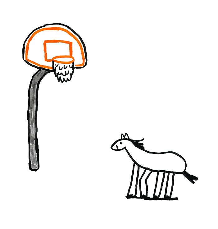 Slam Dunk Basketball Sticker by Wavy McSplash