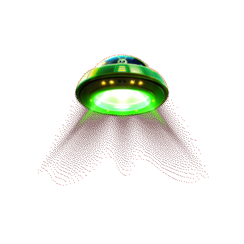 Ufo Flying Sticker by DoubleU Casino