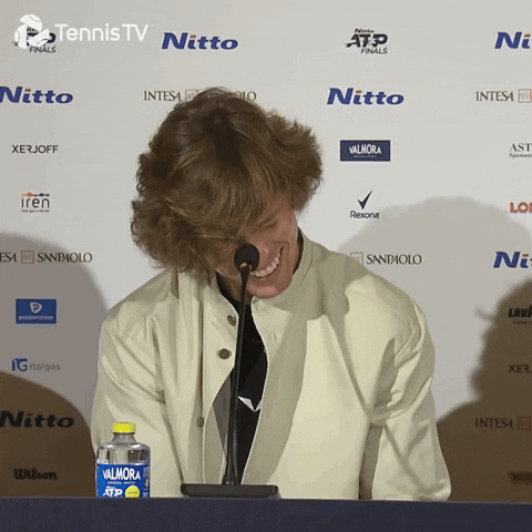 Happy Andrey Rublev GIF by Tennis TV