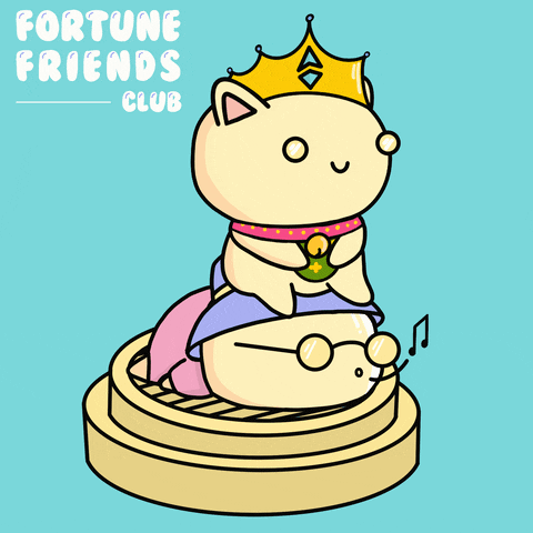 FortuneFriends_ food queen character asian GIF
