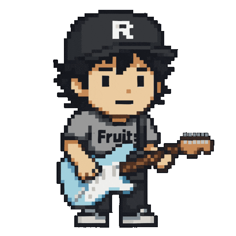 Guitar Rocket Sticker