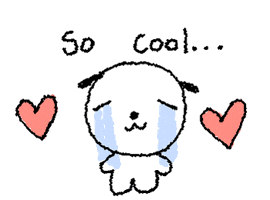 So Cool Dog GIF by veryluckyclover