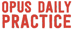 Odp Opus Daily Practice Sticker by Opus Art Supplies
