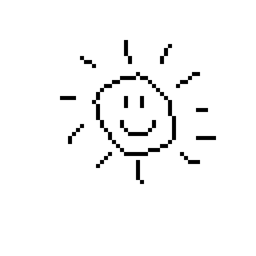 Happy Pixel Sticker by Michael Frei