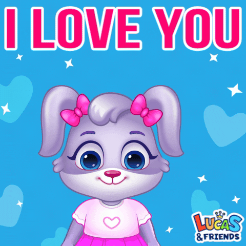 I Love U Too GIF by Lucas and Friends by RV AppStudios