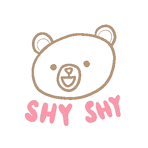Embarrassed Pink Sticker for iOS & Android | GIPHY