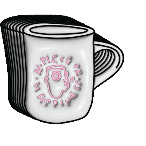 Coffee Mug Sticker by Annee's Caphê Sua Da