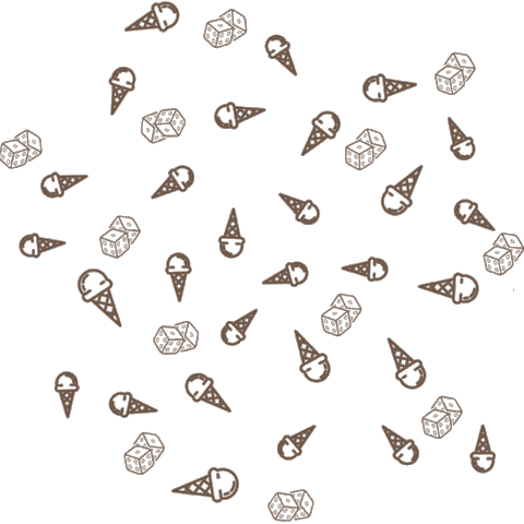 Ice Cream Dice Sticker