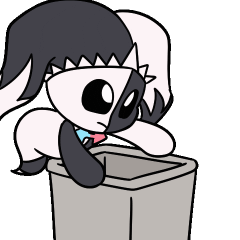 I Suck Trash Can Sticker by Christophers Genie