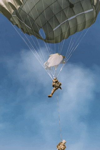 Here I Come Falling GIF by California Army National Guard