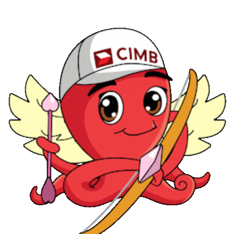 Heart Love Sticker by CIMB Bank