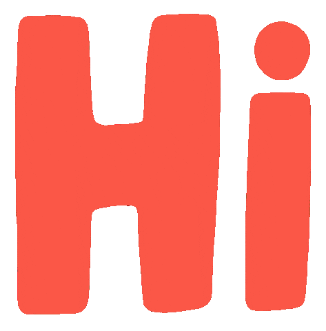 Doodle Hello Sticker