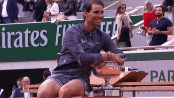 happy rafael nadal GIF by Roland-Garros