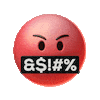 Angry Bad Words Sticker by Emoji