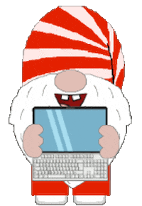 Gnome Computer Geek Sticker