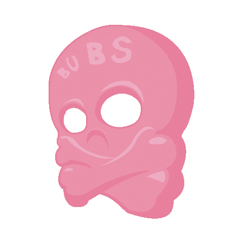 Skull Skalle Sticker by BUBS Godis