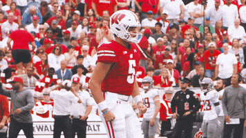 Lets Go Football GIF by Wisconsin Badgers