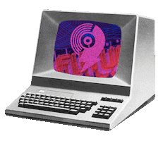 Vintage Techno Sticker by Selekta.fm