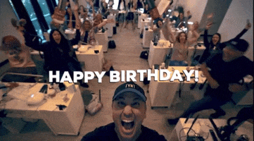 Excited Happy Birthday GIF by youngnailsinc