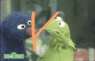sesame street k GIF