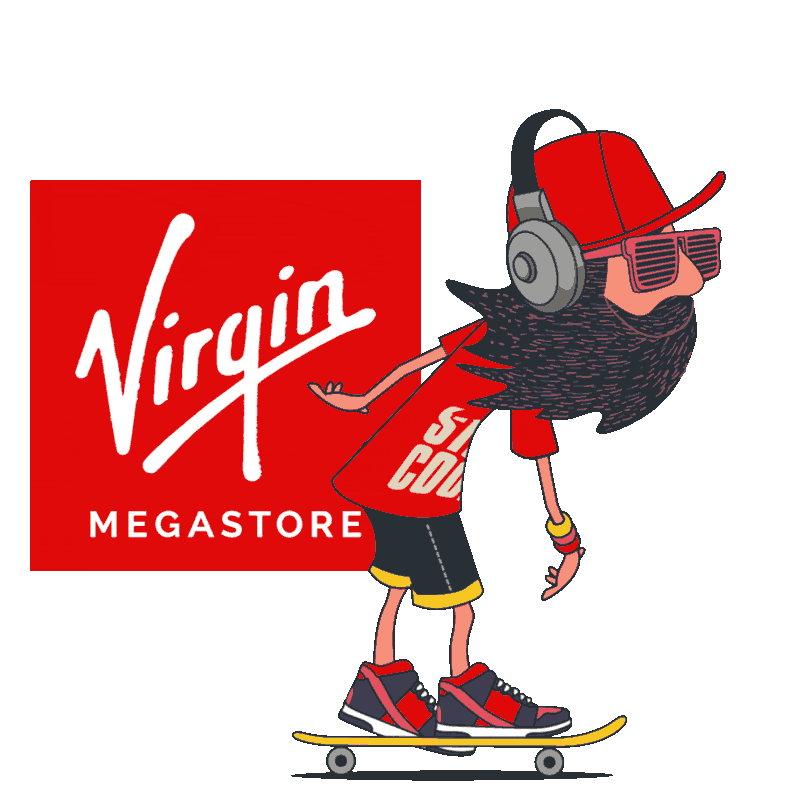 Skate Sticker by Virgin Megastore MENA