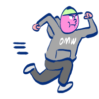 Running Sticker