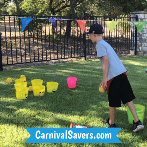 CarnivalSavers carnival savers carnivalsaverscom carnival game idea emoji bucket ball carnival game idea GIF