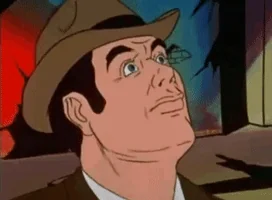 jaw drop looking up GIF
