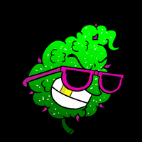 Weed Glasses GIF by Luiz Artico