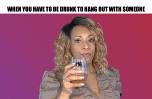 ComedianHollyLogan drink mad wine drinking GIF