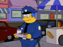 Simpsons Flu Wiggum GIF