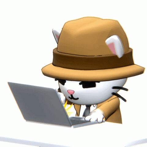 Cat Work GIF