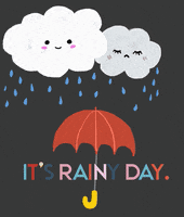 Rainy Day Rain GIF by Babybluecat