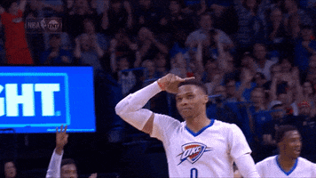 Russell Westbrook Thunder GIF by NBA