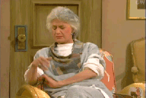 frustrated golden girls GIF