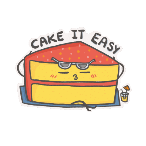 Take It Easy Food Sticker by Lavi - A Day To Make
