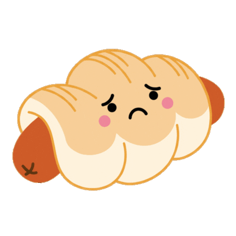 Sad Sausage Sticker by theweebean