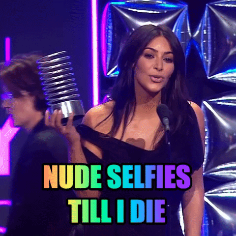 kim kardashian selfie GIF by The Webby Awards