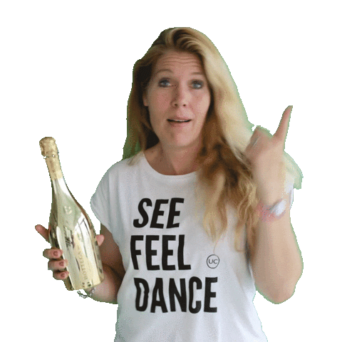 Gold Happy Dance Sticker by UC Dance