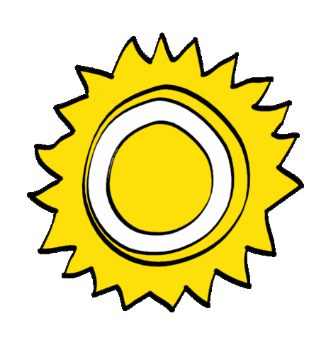 Happy Sun Sticker by Het Klokhuis
