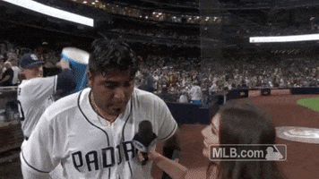 san diego padres shower GIF by MLB
