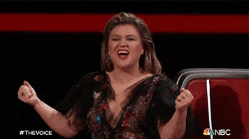 Happy Kelly Clarkson GIF by The Voice