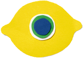 Lemon Citron Sticker by Open Studio Stockholm