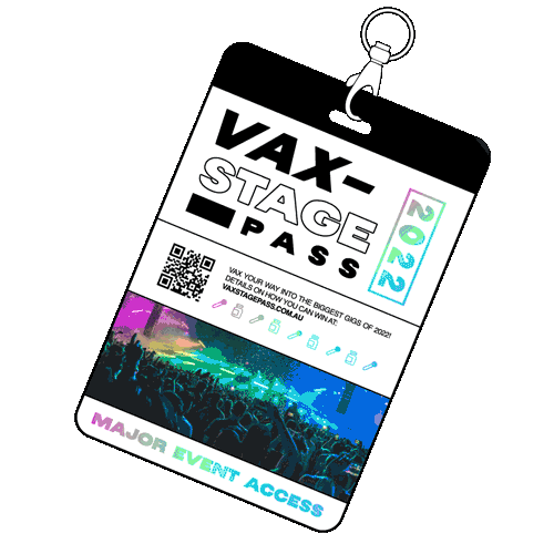 Vaxstage Pass Sticker by Frontier Touring