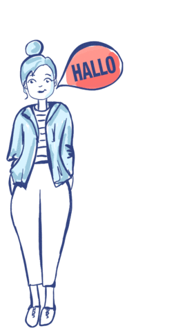 Girl Hello Sticker by newsaktuell