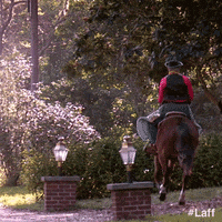 Horseback Riding Oops GIF by Laff