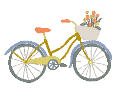 Girl Bicycling Sticker