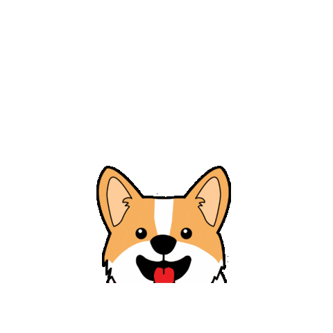 Cute Corgi Sticker by Petique, Inc.
