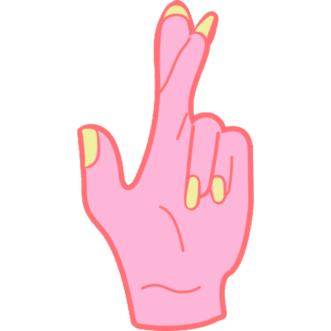 Luck Fingers Crossed Sticker by Love It Branding