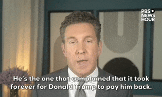 Pay Me Back Donald Trump GIF by PBS NewsHour